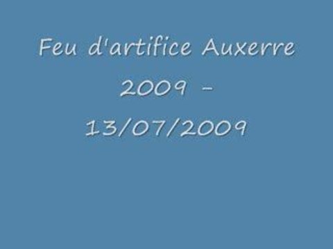 Feu d'Artifice Auxerre 2009