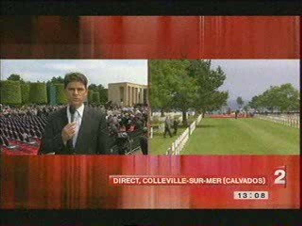 journal du 13 h de france 2 65 eme anniversaire du D day