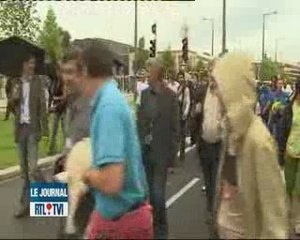 Strasbourg  les producteurs de lait ont manifesté aujourd'hu