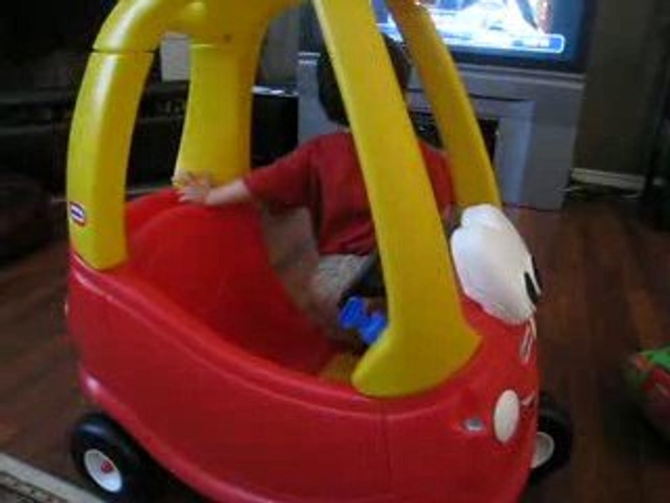 benjamin driving away