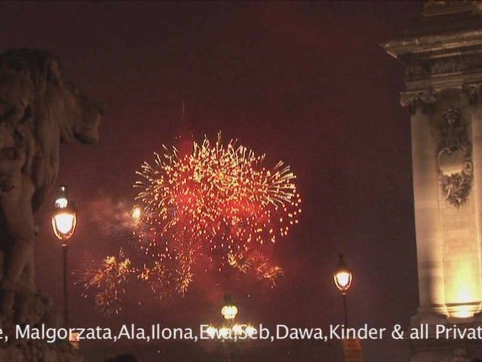 Feu d'artifice du 14 juillet Paris 2009