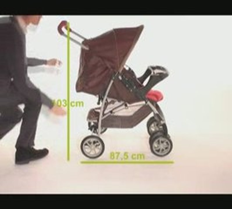 Poussette-Magazine : dépliage de la Graco Mirage Plus