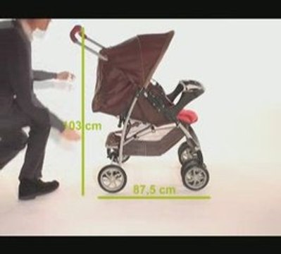 Poussette-Magazine : dépliage de la Graco Mirage Plus