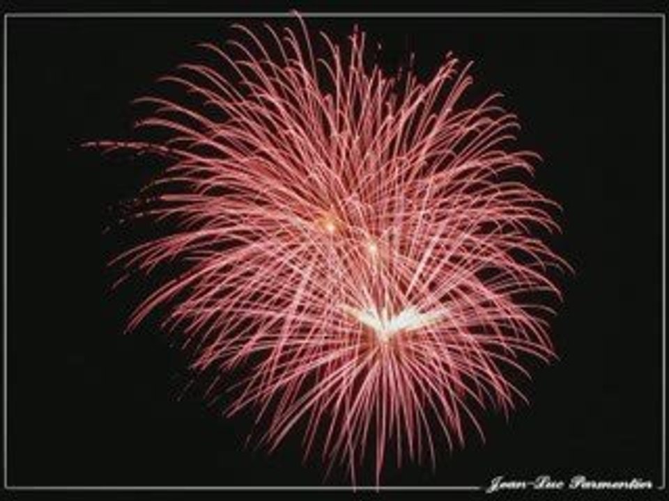 feu d'artifice du 13 juillet 2009 à Bain de Bretagne