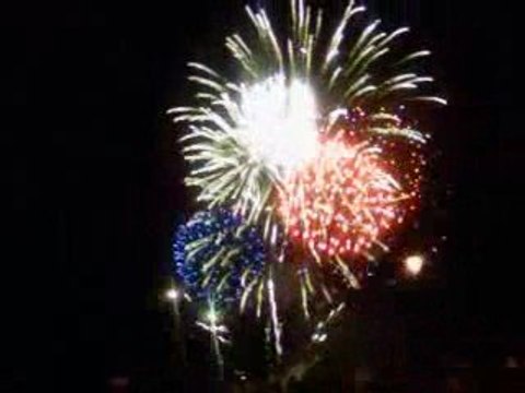 Bouquet final - Feu d'artifice 14 juillet 2009 Saumur