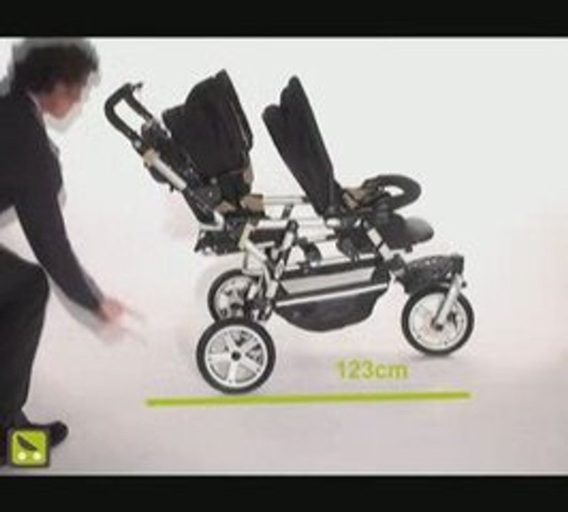 Poussette-Magazine : dépliage de la Jané Powertwin