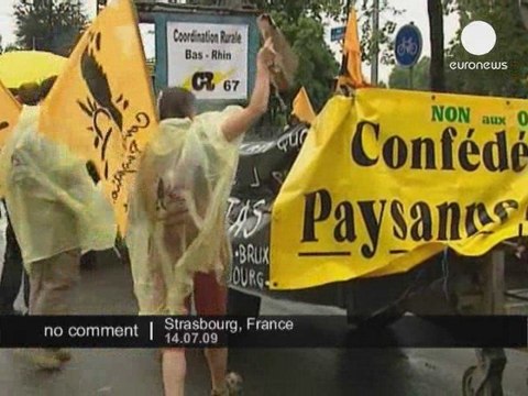 Manifestation des producteurs de lait