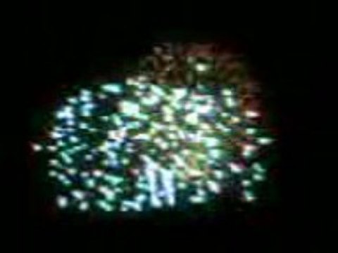 feu d'artifice à méricourt 14 juillet 2009