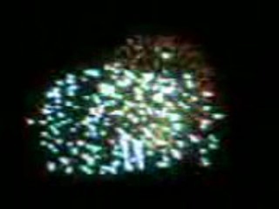 feu d'artifice à méricourt 14 juillet 2009