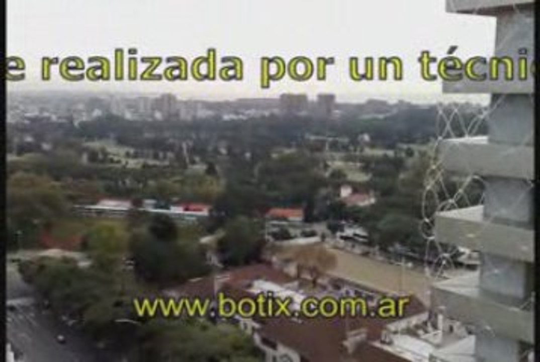Colocando redes desde una silleta en Buenos Aires Argentina