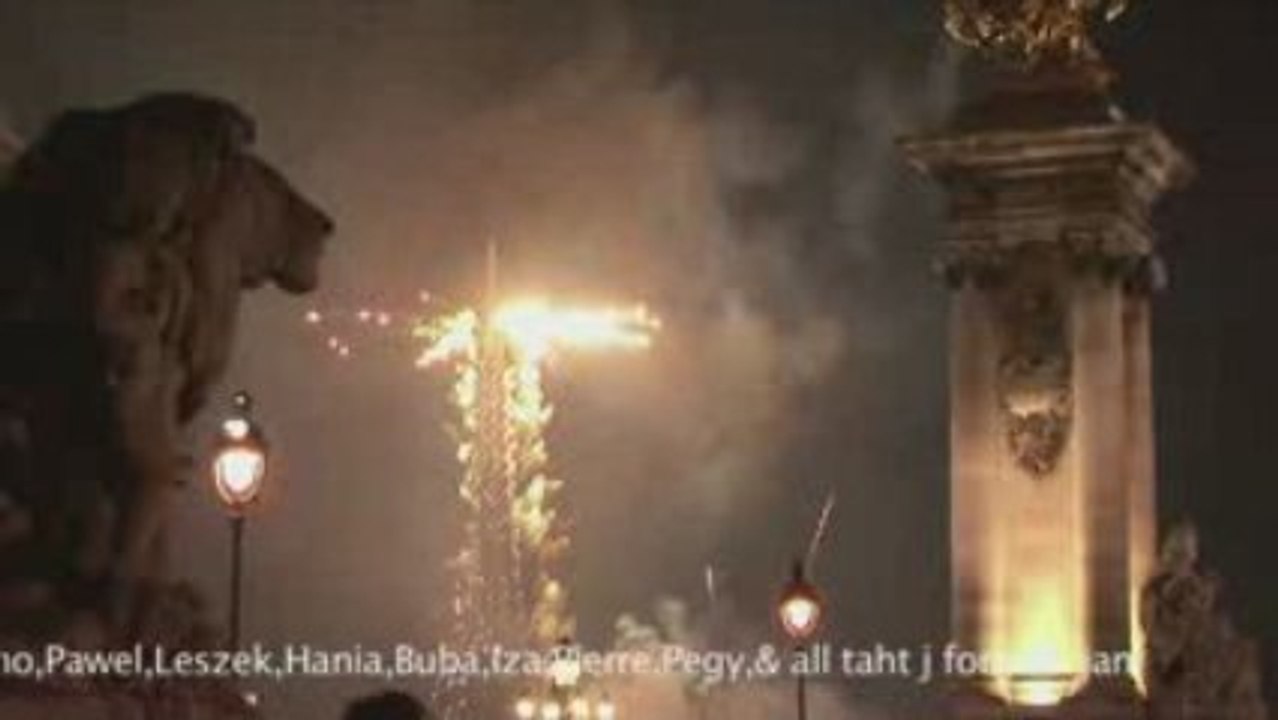 feux d'artifice fireworks Tower Eiffel  14 juillet 2009