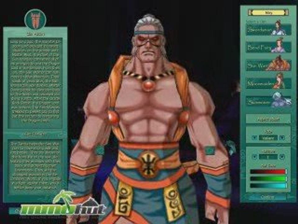 Zu Online Character Creation