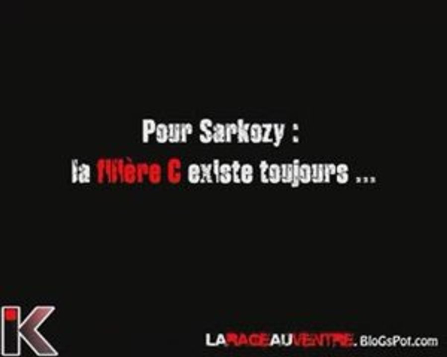 Pour Sarkozy : la filière C existe toujours