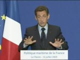 EVENEMENT,Discours de Nicolas Sarkozy sur la politique maritime