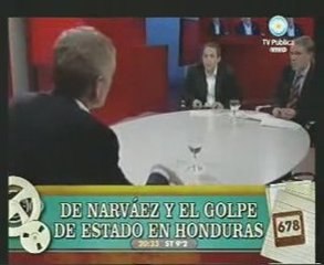 Tenembaum y Sloto con Narvaez sobre el golpe en Honduras