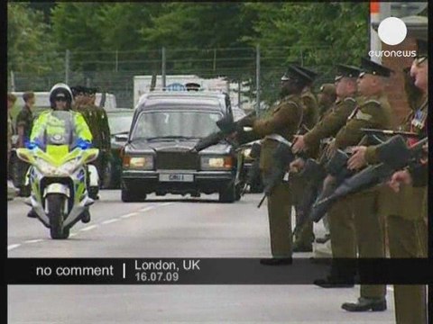 Enterrement des soldats tués