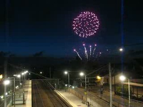 Saint Sébastien sur Loire : feu d'artifice