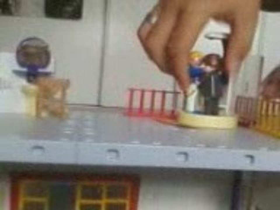 playmobile dans la douche