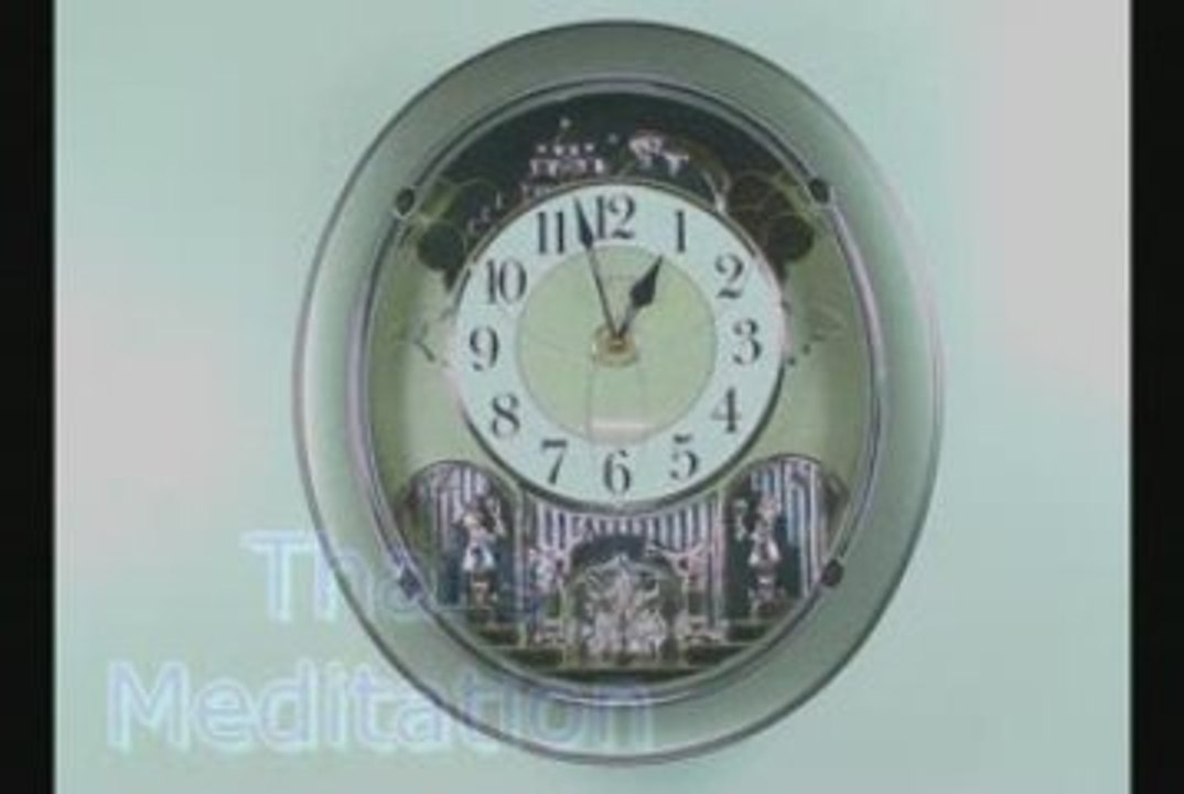 Golden Stars Musical Clock by Rhythm Clocks