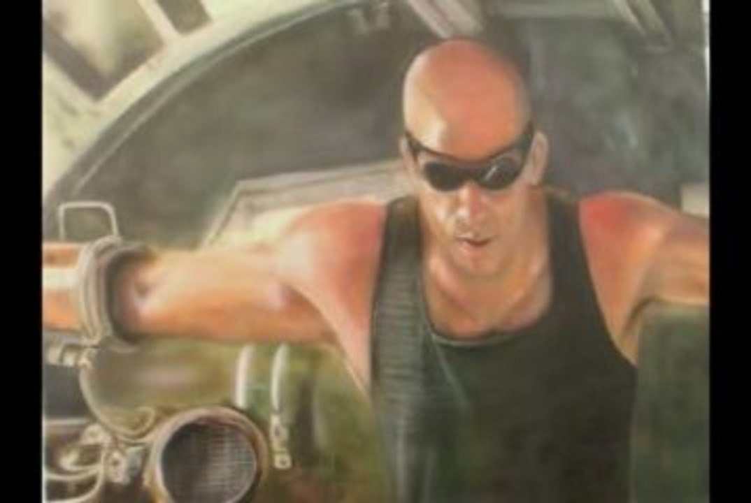 Vin Diesel speed painting