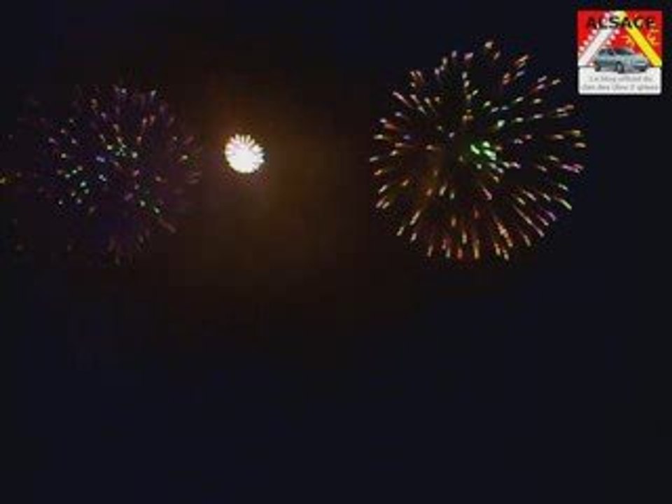 Feu d'artifice 14 juillet 2009 à Obernai (67)