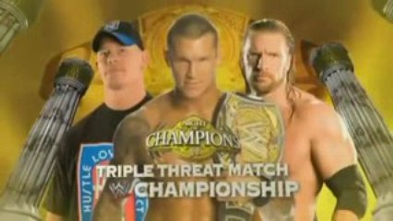 WWE Night of Champions 2009 -  Triple Threat Match