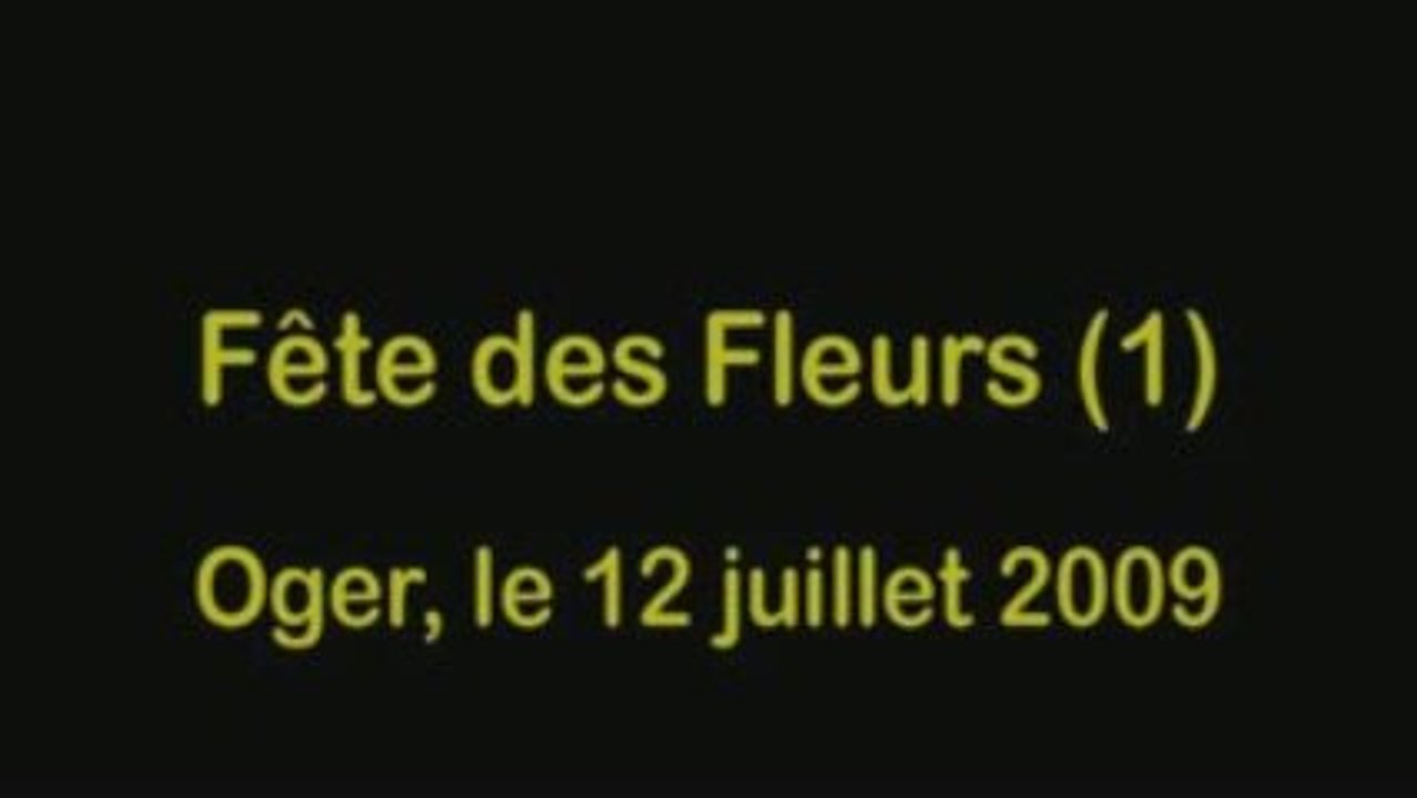 Fête des fleurs et du champagne à Oger, marne. Juillet 2009