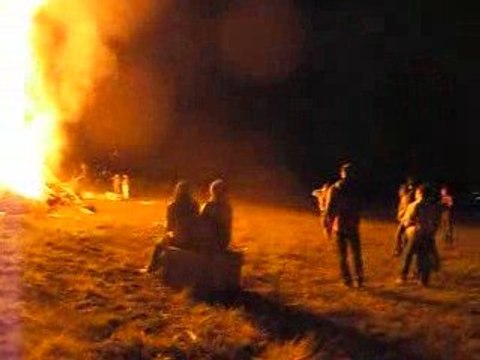 Feu de la saint jean au Bief