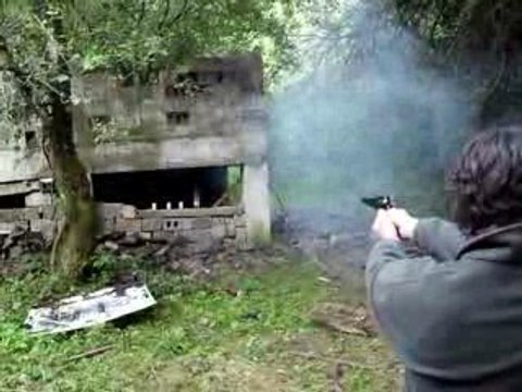 Tir au pistolet a poudre noire 3 (Remington cal 36)