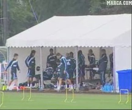 1er Entrainement Real Madrid avec C.Ronaldo - Benzema - Kaka