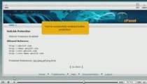 cPanel Tutorial - Using Hotlink protection