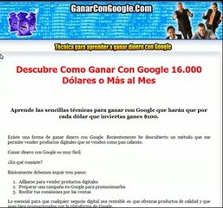 Ganar con google y descubre como ganar $16.000 o más