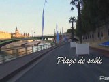 Paris Plages : les quais de Seine d'est en ouest