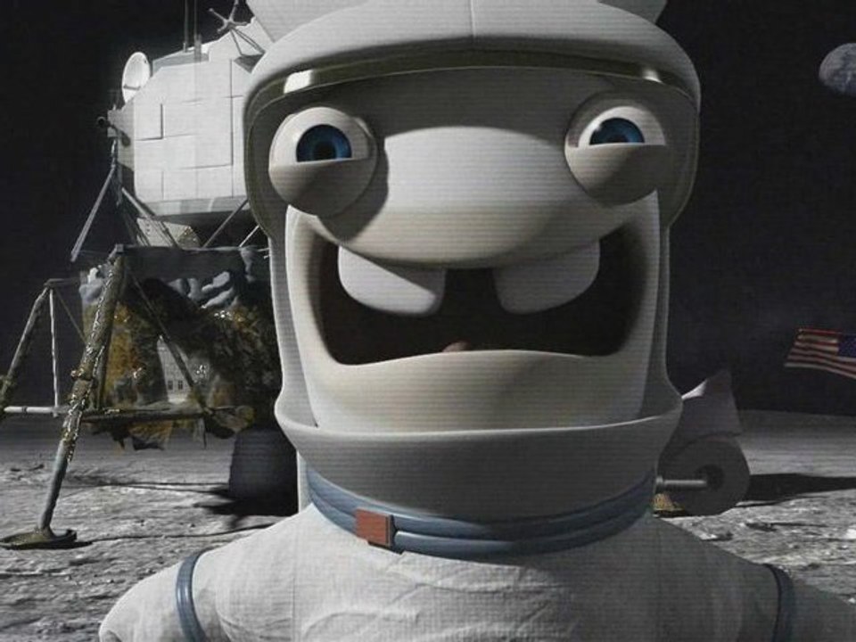 Les Lapins crétins sur la lune