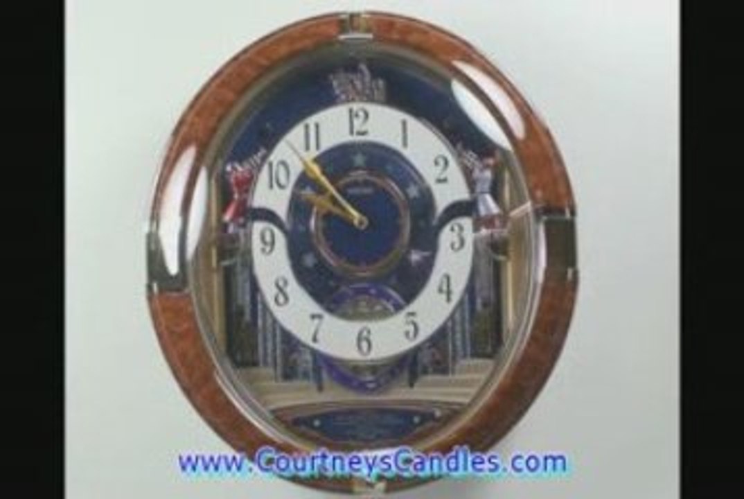 QXM228BRH SEIKO MELODIES IN MOTION MUSICAL CLOCK