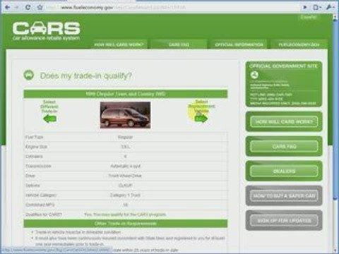 See How Much You Can Get With (Cash For Clunkers) CARS