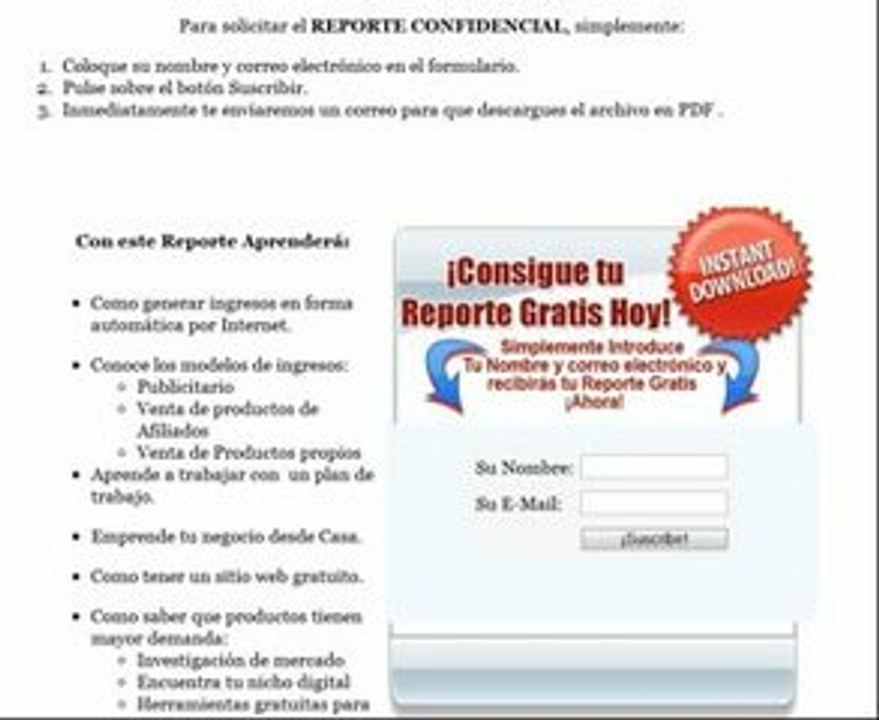 Ganar con google te da gratis un Reporte Confidencial
