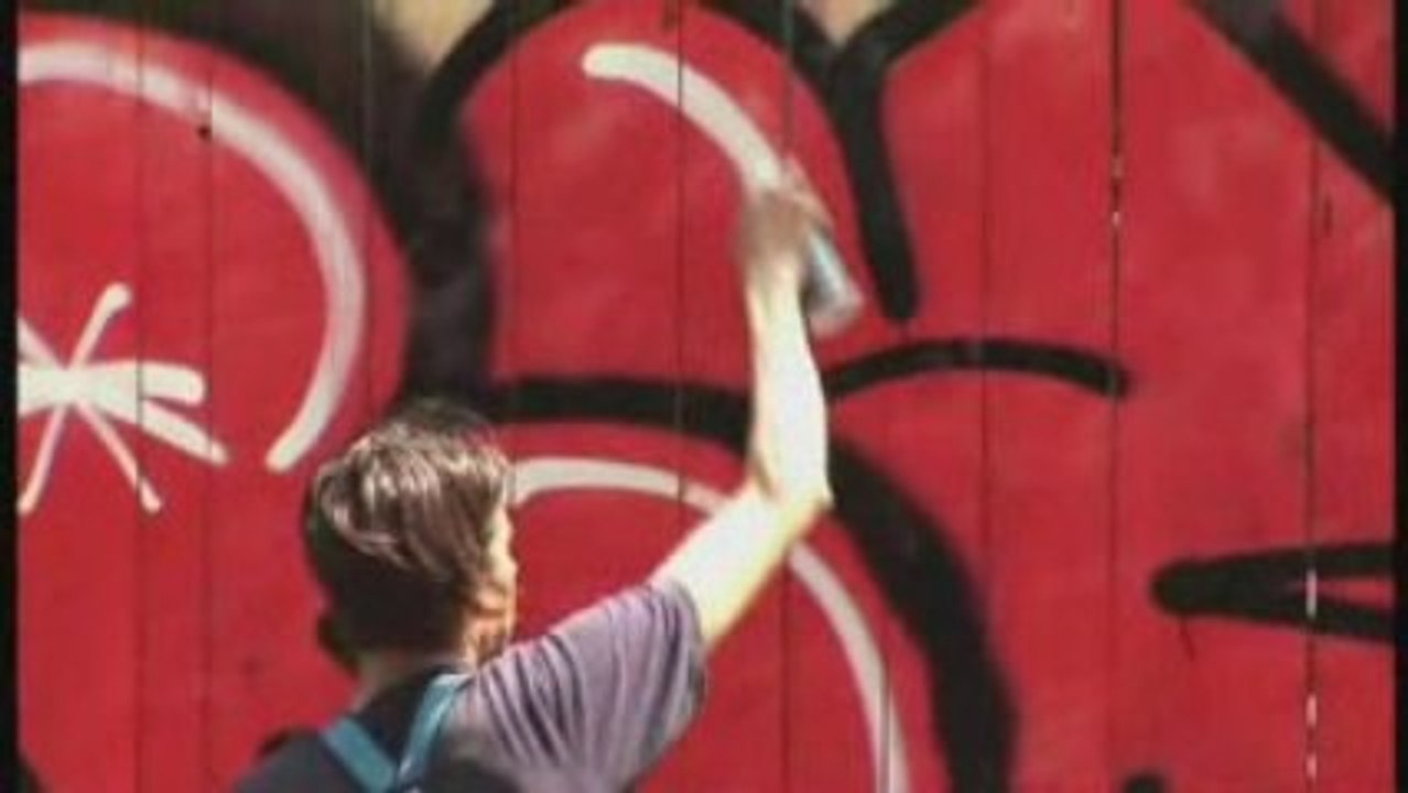 making of "né dans la rue"graffiti.Fondation Cartier.