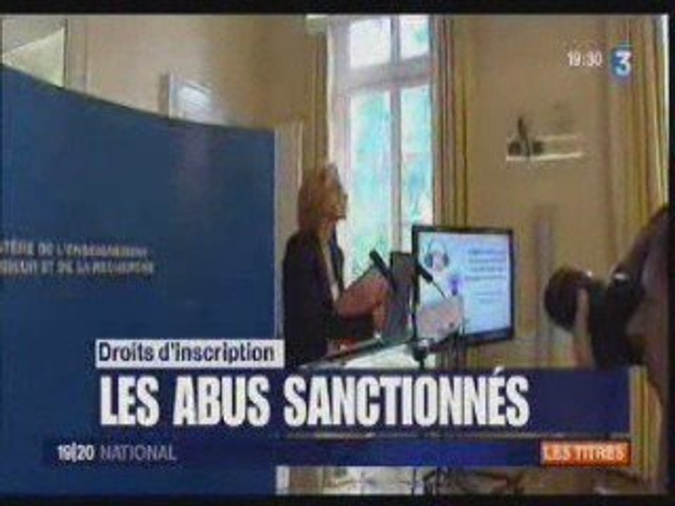 L'UNEF dénonce les frais illégaux, Pécresse répond