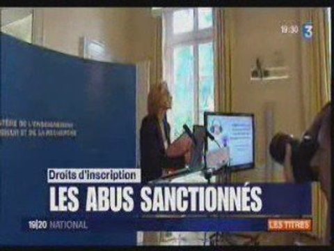 L'UNEF dénonce les frais illégaux, Pécresse répond