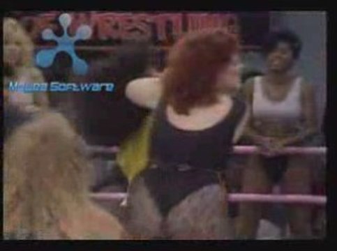 Mount Fiji vs Matilda (Lumberjill Match) GLOW Wrestling