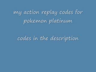 pokemon platinum ar codes
