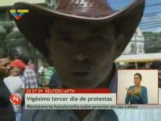 Resistencia Hondureña sube Presion en las Calles