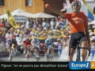 Fignon : "on ne pourra pas déstabiliser Astana"