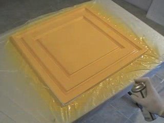 Ceiling Tile Painting - DIY