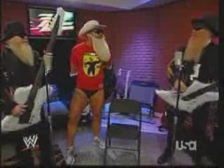 Santino Marella & Diva with ZZ Top