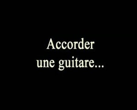 accorder une guitare