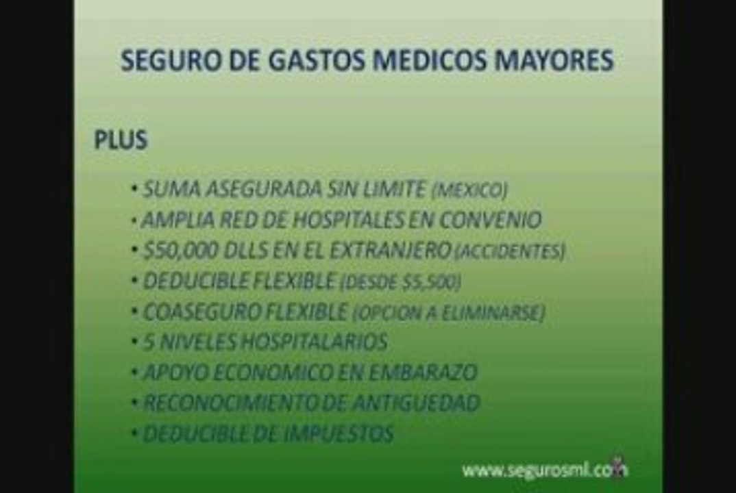 Seguros - Seguro de Gastos Medicos AXA
