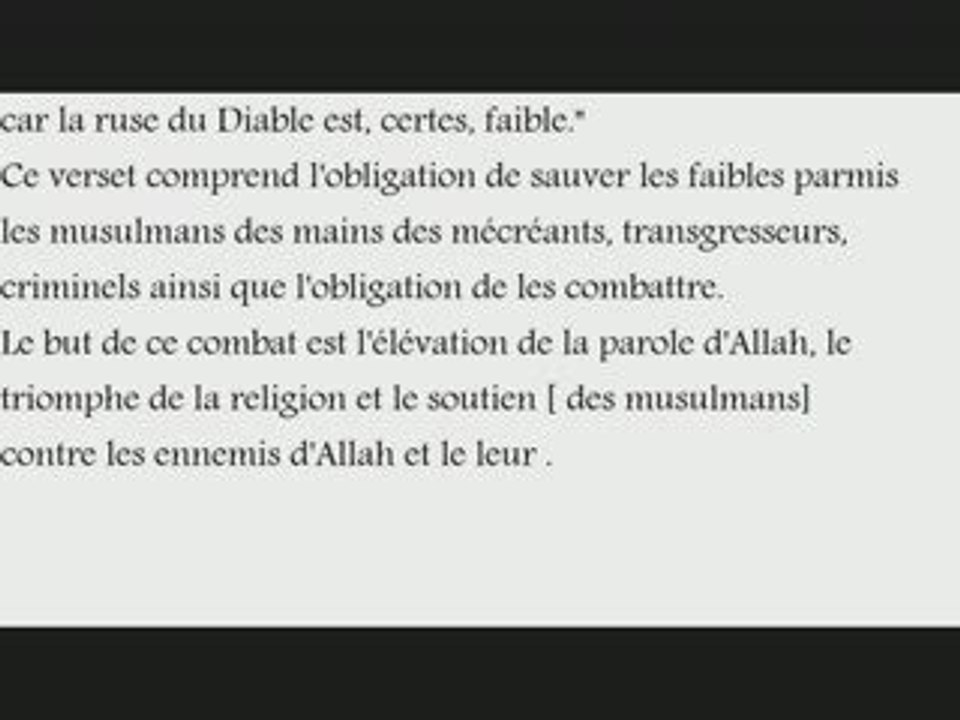 Verdict du combat des mécréants qui agressent les musulmans