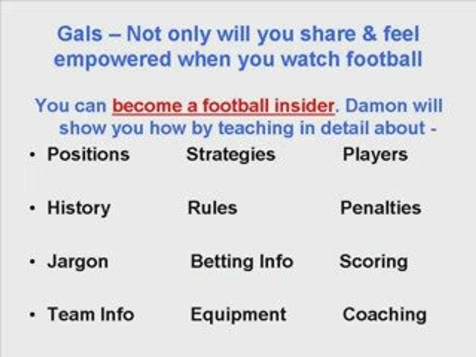 How to Teach Women Football – The Girlfriend’s NFL Guide